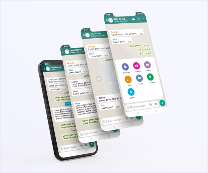 Messenger design layers